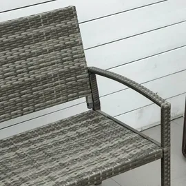 Outsunny Gartenbank 119 x 60 x 57 cm Grau