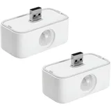 THIRDREALITY USB-Bewegungsmelder, 2 Stück, für Echo Flex, Setup, Routinen erstellen, einstellbare Empfindlichkeit, keine Batterie erforderlich