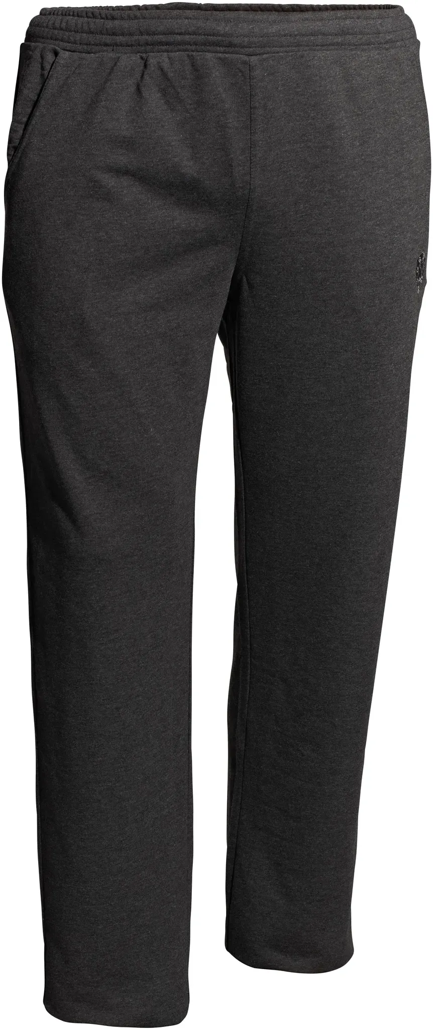 Sweathose AHORN SPORTSWEAR, Herren, Gr. 6XL, EURO-Größen, grau (anthrazit, meliert), 70% Baumwolle, 30% Polyester, bestickt, meliert, lang, Hosen Sweathose, in schlichtem Design