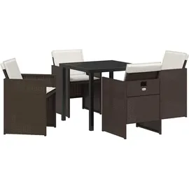 vidaXL Garten Essset 5-tlg. Braun