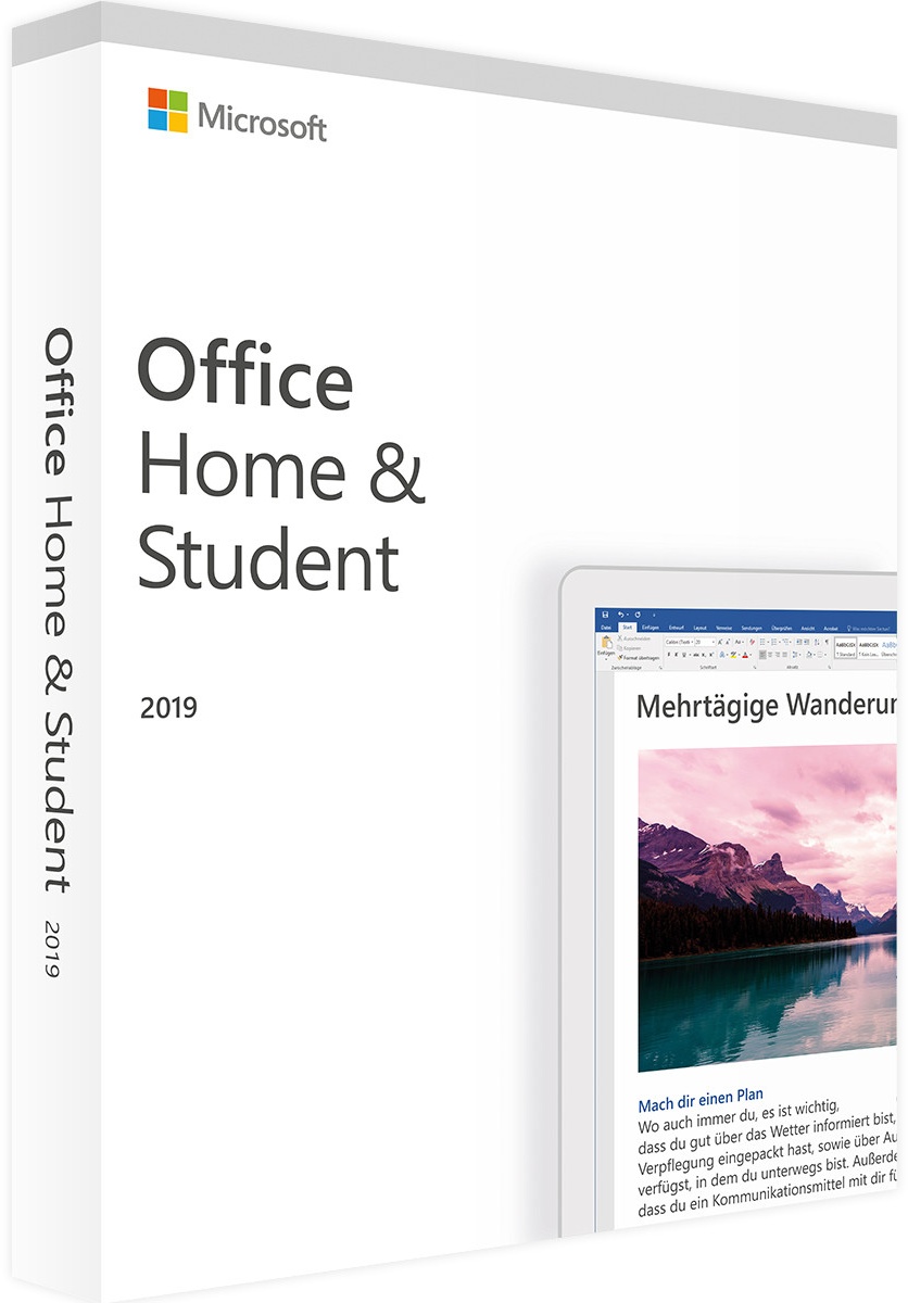 Microsoft Office 2019 Home and Student | Windows / Mac | DE | ESD