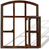 aubaho Stallfenster Rost Fenster zum Öffnen Scheunenfenster 71cm Eisen Antik-Stil Eisenfenster Deko Garten