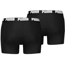 Puma Herren Boxershorts MEN Everyday BASIC BOXERS 2P Packung, 2er-Pack, mit Puma Webbund, schwarz