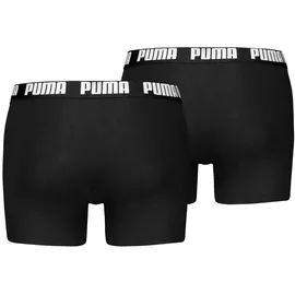 Puma Herren Boxershorts MEN Everyday BASIC BOXERS 2P Packung, 2er-Pack, mit Puma Webbund, schwarz