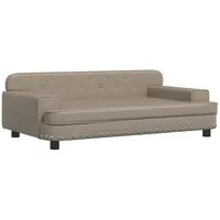 vidaXL Kindersofa Cappuccino 90x53x30 cm Kunstleder