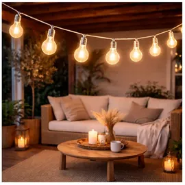 Edco LED-Lichterkette Batteriebetrieben 2 m Warmweiß