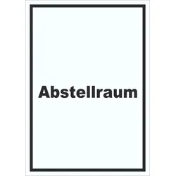 Abstellraum Schild mit Text Lager hochkant A1 (594x841mm)