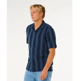 Rip Curl Kurzarmhemd gestreift Dark Navy M