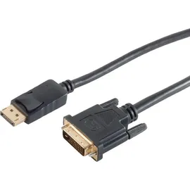 ShiverPeaks DisplayPort Stecker 20p < DVI 24+1 Stecker 2 m, DisplayPort), Video Kabel