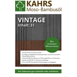 KAHRS Moso-Bambusöl, *vintage*, 3 L, PET-Kanister
