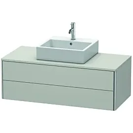 Duravit XSquare Waschtischunterschrank, 2 Schubkästen, Betongrau matt