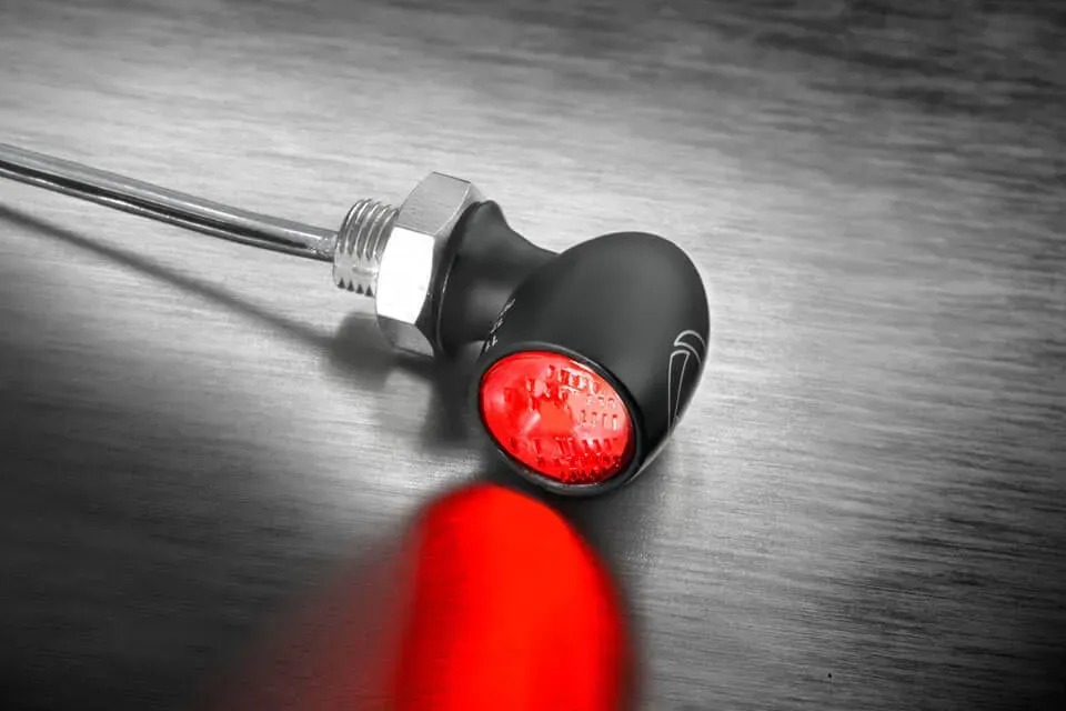 Kellermann LED achter-/remlicht Atto Dark, voor horizontale montage, zwart Voorman