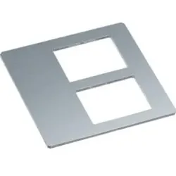 Hager GBVDM052 Montageplatte für Adapterrahmen GBVDMR45 Datentechnik 2x RJ45 20,1x14,8mm.Montageplatte zur Aufnahme von Datentechnik verschiedener