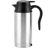 Tragbarer 750ml-Wasserkocher, 24V-Reise-LKW-Wasserkocher für den selbstfahrenden Ausflug zum Erwärmen und Kochen von Tee/Kaffee mit 304 Edelstahl-Wasserkocher und innerem Heizungsrohr