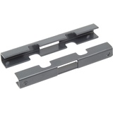 GAH Alberts Alberts Mattenverbinder | für Doppelstab-Gittermatten | anthrazit kunststoffbeschichtet RAL 7016 | 140 x 18 x 15,5 mm
