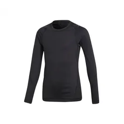 adidas Alphaskin Sport-Unterwäsche Kinder Langarmshirt schwarz - 128