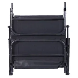 Mojawo 2 in 1 Gartenliege 90 x 0 x 0 cm Schwarz