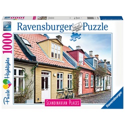 Ravensburger Puzzle Scandinavian Places 16741 - Häuser in Aarhus Dänemark 1000 Teile Puzzle für Erwachsene und Kinder ab 14 Jahren