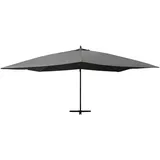 vidaXL Ampelschirm mit Holz-Mast 400x300 cm Anthrazit