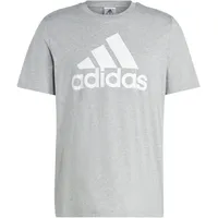 adidas Essentials Single Jersey Big Logo T-Shirt Medium Grey Heather L