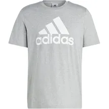 adidas Essentials Single Jersey Big Logo T-Shirt Medium Grey Heather L