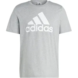 adidas Essentials Single Jersey Big Logo T-Shirt Medium Grey Heather L