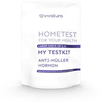 vivatura® AMH-Fertilitätstest für Zuhause – Anti-Müller-Hormon Bestimmung – Kinderwunsch Bluttest – Laboranalyse inklusive – diskret & einfach