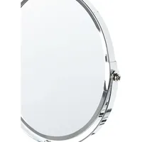 Beliani Schminkspiegel Silber Eisen ø 19 cm Wand montierter