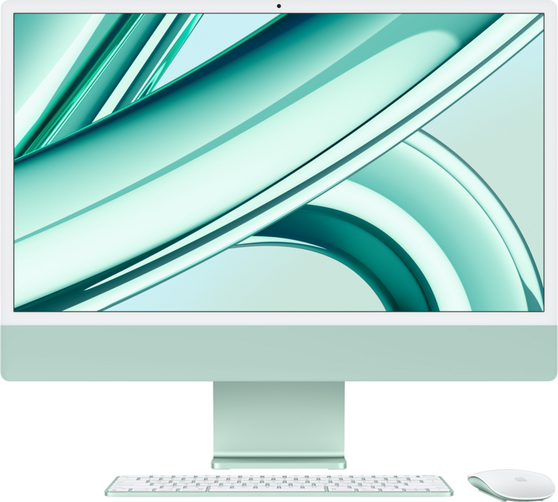 Apple iMac 24" (2023) M3 (8 Core CPU / 10 Core GPU) 8GB/512GB Grün QWERTZ