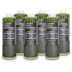 Petec 6x 1 L Hohlraumschutz & -Konservierung translucent [Hersteller-Nr. 73510]