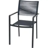 Siena Garden Leeds Stapelsessel 54 x 58 x 88 cm grau 2 St.