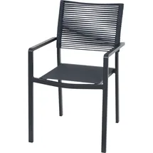 Siena Garden Leeds Stapelsessel 54 x 58 x 88 cm grau 2 St.