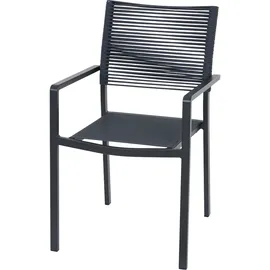Siena Garden Leeds Stapelsessel 54 x 58 x 88 cm grau 2 St.