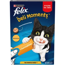 Felix Deli Moments Cremige Katzensnacks mit Huhn 4x10g