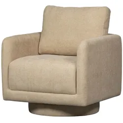 WOOOD Oscar Drehsessel mit Chenille-Bezug, natur