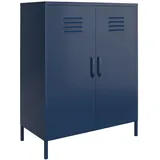 Bradford | Schrank mit 2 Türen in Metall-Marineblau