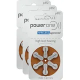 3x VARTA PowerOne 6er Blister Hörgerätebatterien Knopfzelle Typ 312 PR 41 P312 A
