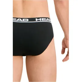 Head Herren Brief im Pack - Slip, Logobund, Cotton Stretch Schwarz L