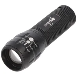 3W LED-Alu-Taschenlampe 3 Watt mit 3 AAA Batterien, mit Fokussierung
