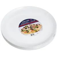 Arcoroc ARC L2810 Solutions Uni Pizzateller, 32cm, Opalglas, weiß, 6 Stück