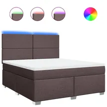 vidaXL Boxspringbett 180 x 200 cm Dunkelbraun