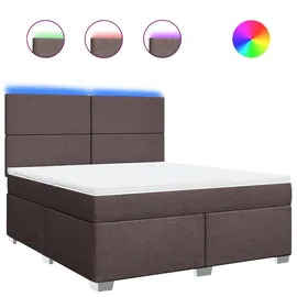 vidaXL Boxspringbett 180 x 200 cm Dunkelbraun