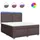 vidaXL Boxspringbett 180 x 200 cm Dunkelbraun