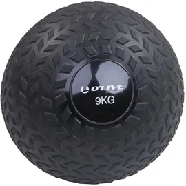 Olive Slam Medizinball Schwarz 9 kg