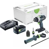 Festool TPC 18/4 I-Basic Akku Schlagbohrschrauber 18 V 75 Nm Brushless + 1x Akku 5,0 Ah + Ladegerät + Systainer