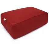 yogabox Yogakissen VIPASSANA Kissen XL, robust, anpassbare Füllmenge rot