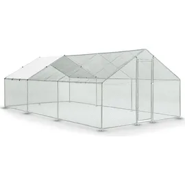 Juskys Freigehege 3 x 6 x 2 m grau