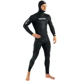 Seacsub Seac Shark Neoprenanzug für Tauch- und Apnoenangeln, 5 mm, zweiteilig, Innenseite aus Spalten, für Herren, Schwarz, XL