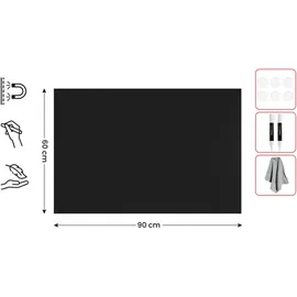 ALLboards Kreidetafel 90,0 x 60,0 cm Schwarz