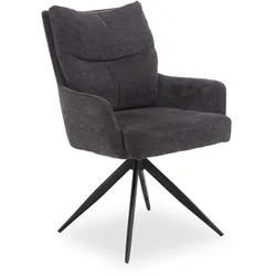 Polsterstuhl PRISCILLA - Stoff - BHT 68x89x59 cm